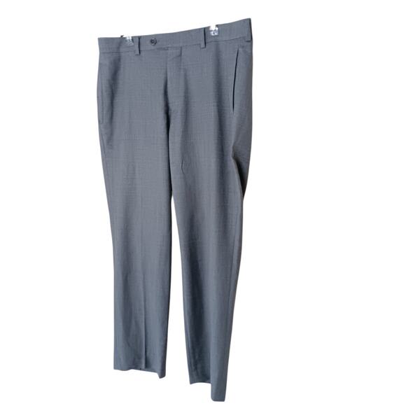 Men's Brooks Brothers 346 Regent 34 X 32 Dark Gray Dress Pants Wool - Picture 2 of 16